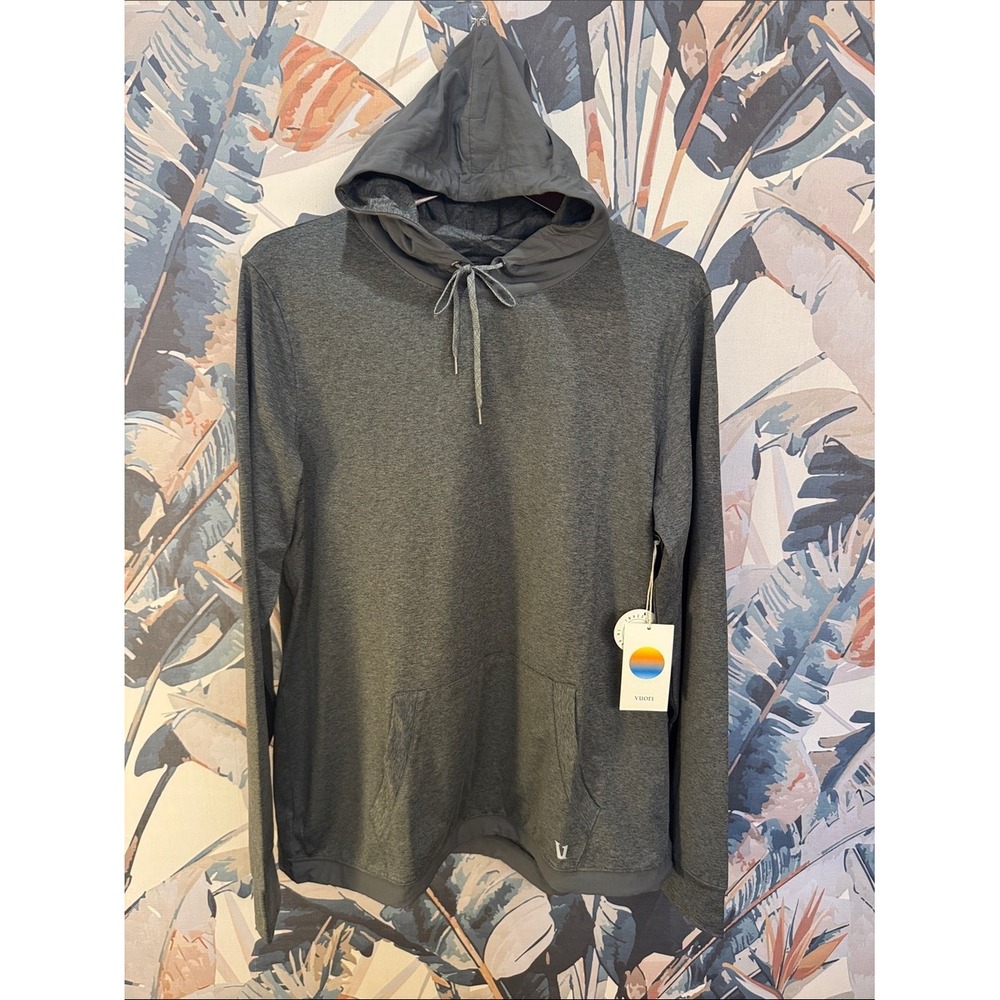 Vuori Sunday Element Hoodie Charcoal Heather Men's Large NWT
